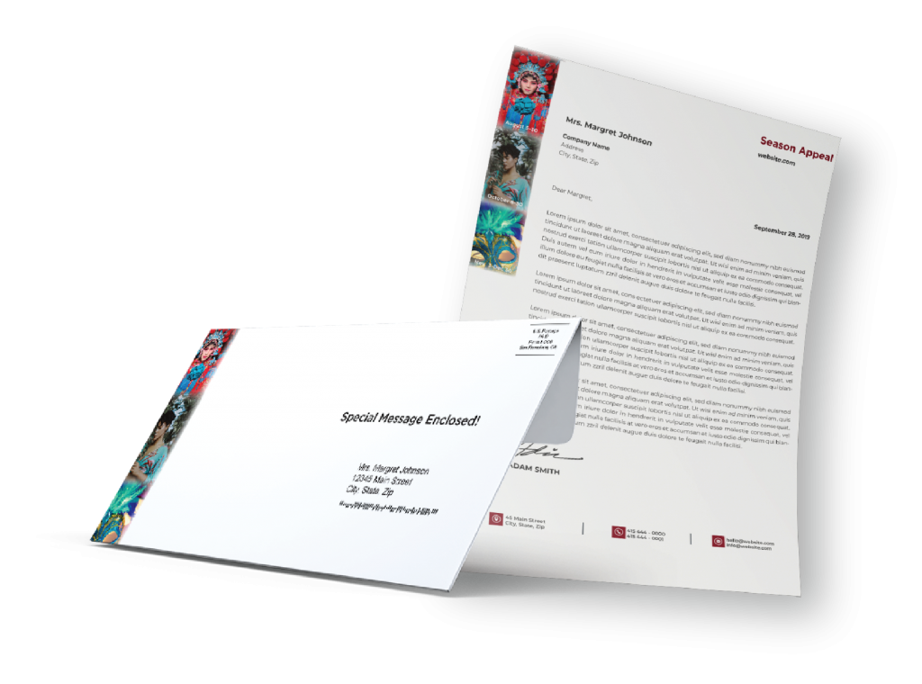 white mailer