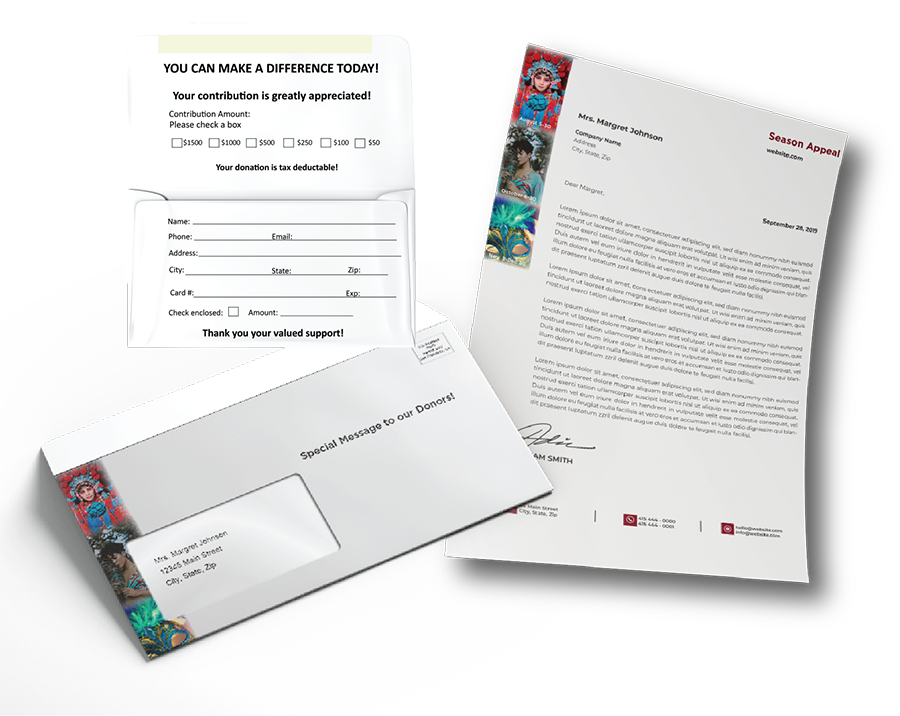 white matching window envelope letter mailing