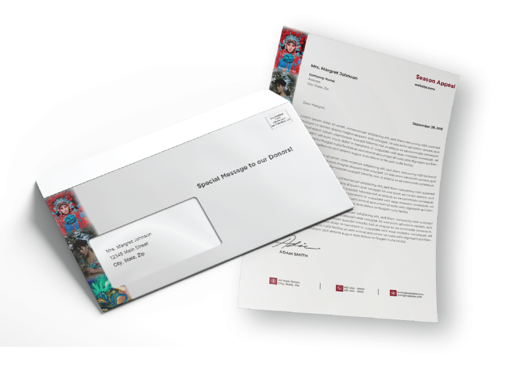 white window mailer