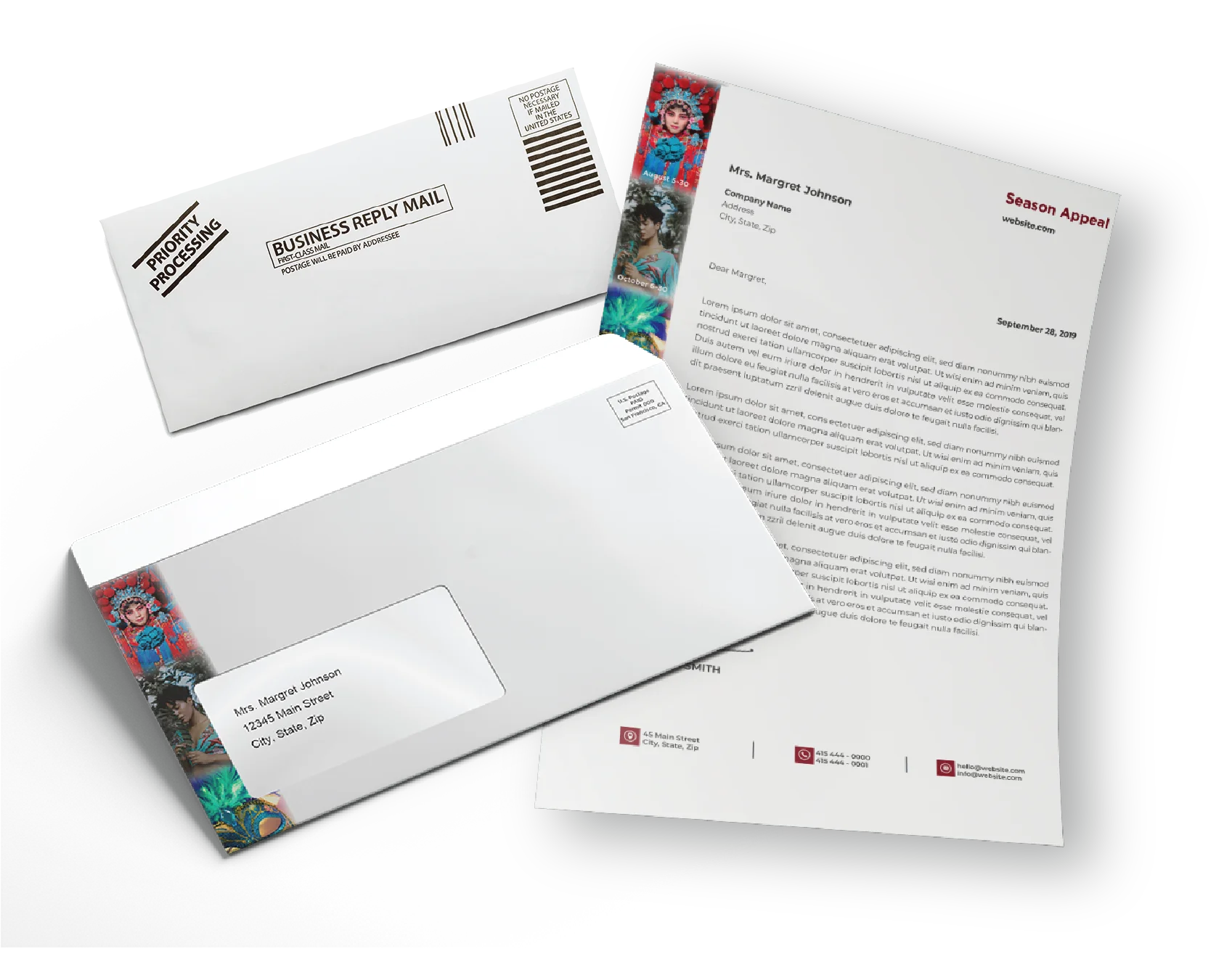 Envelope Letter and Reply