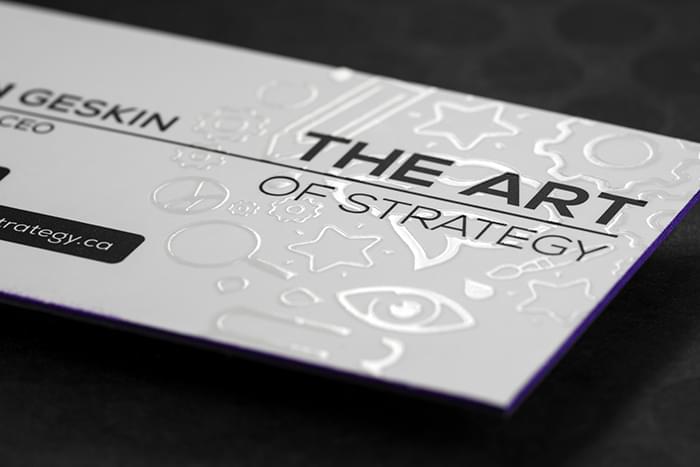 raised spot uv suede embossing foil colored edges