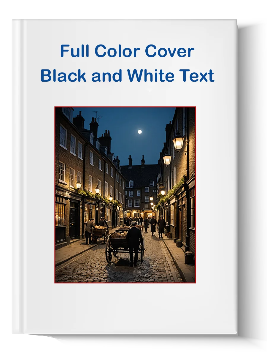 white 6x9 hardcover black text
