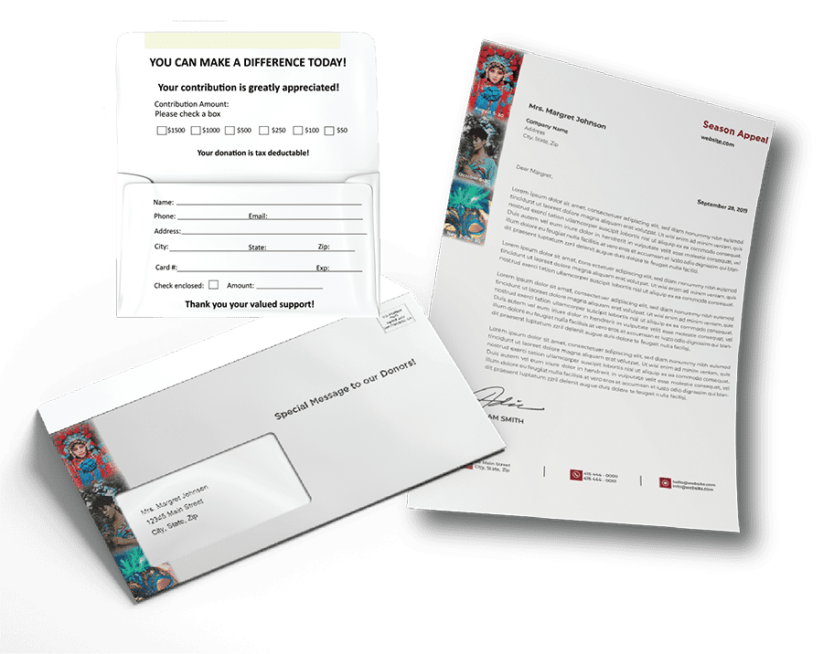 white matching window envelope letter mailing